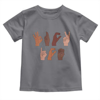 Funny Fuck Hand Sign Language Anti Deportation Toddler T Shirt Chinga La Migra