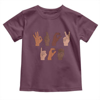 Funny Fuck Hand Sign Language Anti Deportation Toddler T Shirt Chinga La Migra
