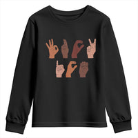 Funny Fuck Hand Sign Language Anti Deportation Youth Sweatshirt Chinga La Migra