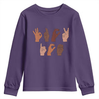 Funny Fuck Hand Sign Language Anti Deportation Youth Sweatshirt Chinga La Migra