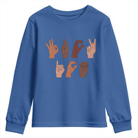 Funny Fuck Hand Sign Language Anti Deportation Youth Sweatshirt Chinga La Migra