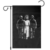 Jesus Arrested Parody Garden Flag Funny Immigrant Rights Political Protest