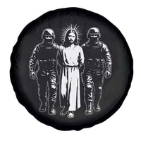 Jesus Arrested Parody Spare Tire Cover Funny Immigrant Rights Political Protest