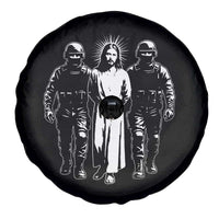 Jesus Arrested Parody Spare Tire Cover Funny Immigrant Rights Political Protest