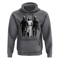 Jesus Arrested Parody Hoodie Funny Immigrant Rights Political Protest