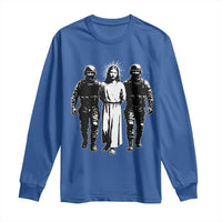 Jesus Arrested Parody Long Sleeve Shirt Funny Immigrant Rights Political Protest