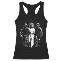Jesus Arrested Parody Racerback Tank Top Funny Immigrant Rights Political Protest