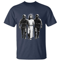 Jesus Arrested Parody T Shirt Funny Immigrant Rights Political Protest
