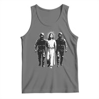 Jesus Arrested Parody Tank Top Funny Immigrant Rights Political Protest