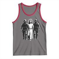 Jesus Arrested Parody Tank Top Funny Immigrant Rights Political Protest