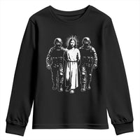Jesus Arrested Parody Youth Sweatshirt Funny Immigrant Rights Political Protest