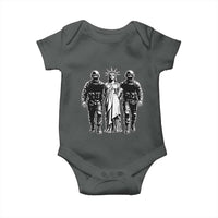 Statue Of Liberty Arrested Baby Onesie Funny Immigrant Rights Political Protest
