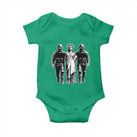 Statue Of Liberty Arrested Baby Onesie Funny Immigrant Rights Political Protest