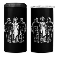 Statue Of Liberty Arrested 4 in 1 Can Cooler Tumbler Funny Immigrant Rights Political Protest