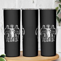 Statue Of Liberty Arrested Skinny Tumbler Funny Immigrant Rights Political Protest