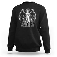 Statue Of Liberty Arrested Sweatshirt Funny Immigrant Rights Political Protest