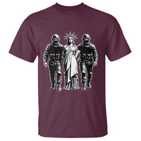 Statue Of Liberty Arrested T Shirt Funny Immigrant Rights Political Protest