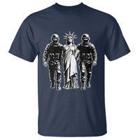 Statue Of Liberty Arrested T Shirt Funny Immigrant Rights Political Protest