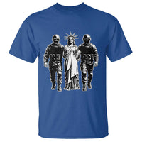 Statue Of Liberty Arrested T Shirt Funny Immigrant Rights Political Protest