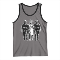 Statue Of Liberty Arrested Tank Top Funny Immigrant Rights Political Protest