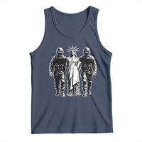 Statue Of Liberty Arrested Tank Top Funny Immigrant Rights Political Protest