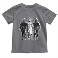 Statue Of Liberty Arrested Toddler T Shirt Funny Immigrant Rights Political Protest