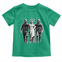 Statue Of Liberty Arrested Toddler T Shirt Funny Immigrant Rights Political Protest