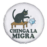 Chinga La Migra Spare Tire Cover Funny Immigration Rights Cat Political