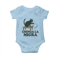 Chinga La Migra Baby Onesie Funny Immigration Rights Cat Political