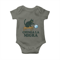 Chinga La Migra Baby Onesie Funny Immigration Rights Cat Political