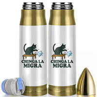 Chinga La Migra Bullet Tumbler Funny Immigration Rights Cat Political
