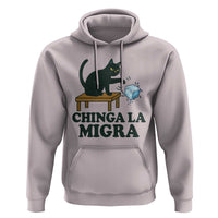 Chinga La Migra Hoodie Funny Immigration Rights Cat Political