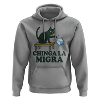 Chinga La Migra Hoodie Funny Immigration Rights Cat Political