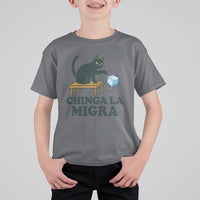 Chinga La Migra T Shirt For Kid Funny Immigration Rights Cat Political
