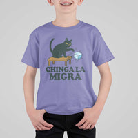Chinga La Migra T Shirt For Kid Funny Immigration Rights Cat Political
