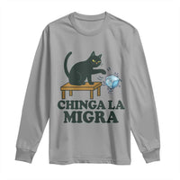 Chinga La Migra Long Sleeve Shirt Funny Immigration Rights Cat Political