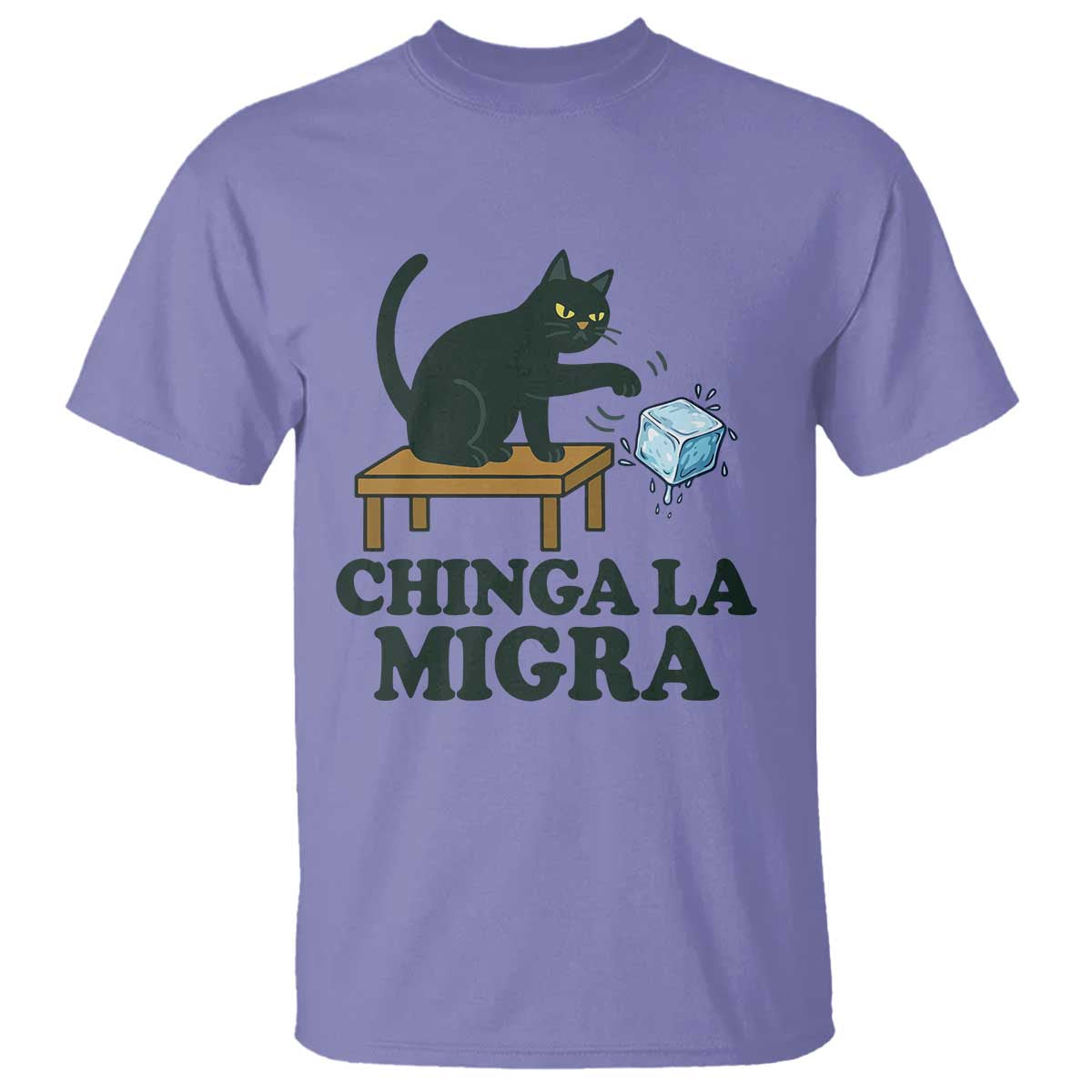 Chinga La Migra T Shirt Funny Immigration Rights Cat Political