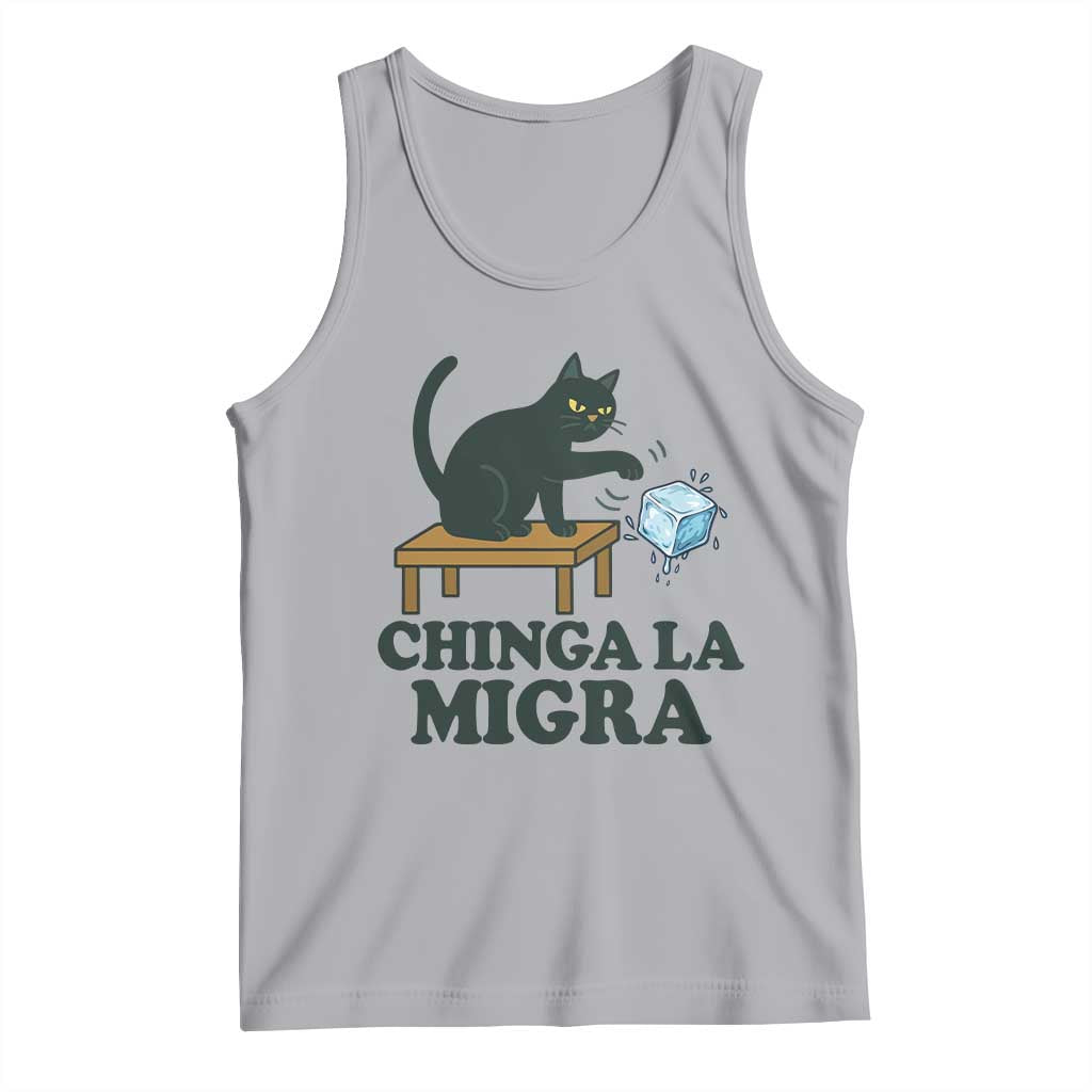 Chinga La Migra Tank Top Funny Immigration Rights Cat Political