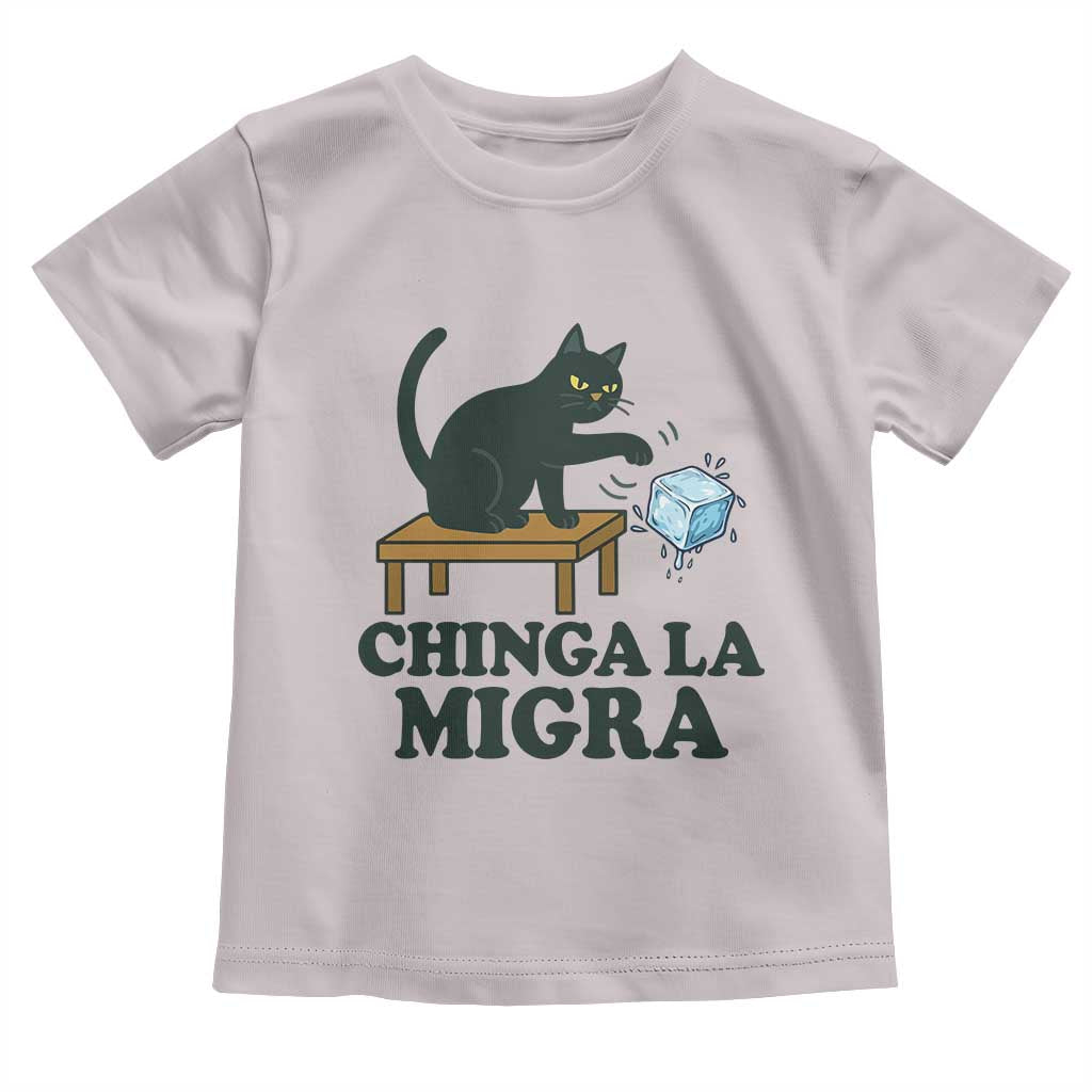 Chinga La Migra Toddler T Shirt Funny Immigration Rights Cat Political