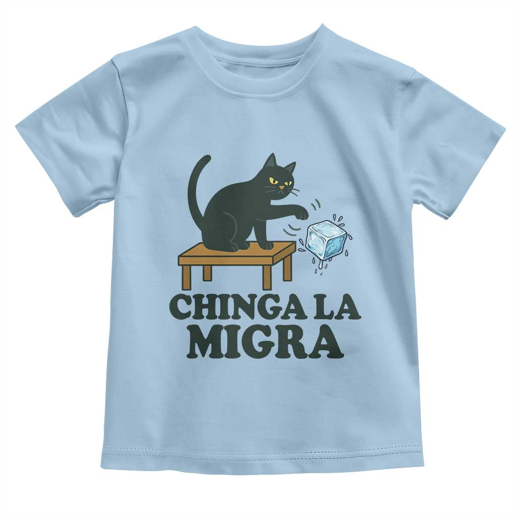 Chinga La Migra Toddler T Shirt Funny Immigration Rights Cat Political