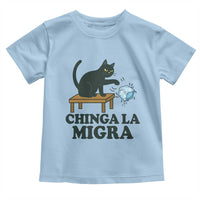 Chinga La Migra Toddler T Shirt Funny Immigration Rights Cat Political