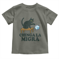 Chinga La Migra Toddler T Shirt Funny Immigration Rights Cat Political