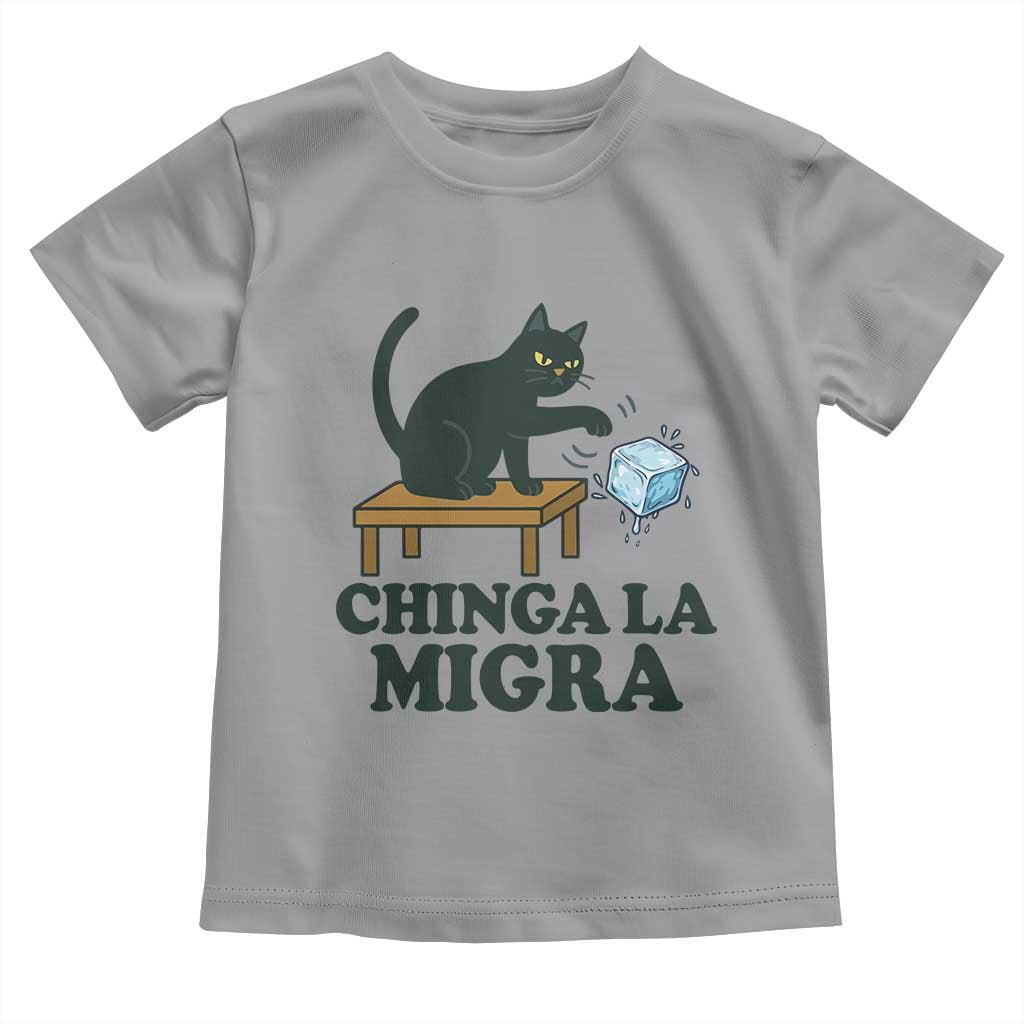 Chinga La Migra Toddler T Shirt Funny Immigration Rights Cat Political