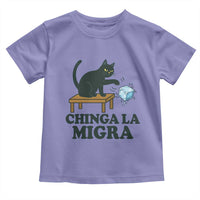 Chinga La Migra Toddler T Shirt Funny Immigration Rights Cat Political