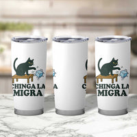 Chinga La Migra Tumbler Cup Funny Immigration Rights Cat Political