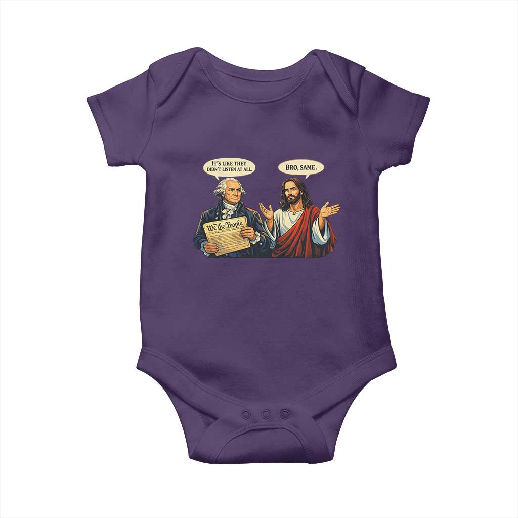 Funny Its Like They Didnt Listen At All Bro Same Meme Baby Onesie