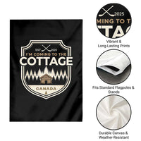 I Am Coming To The Cottage Garden Flag Funny Romance Hockey