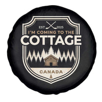 I Am Coming To The Cottage Spare Tire Cover Funny Romance Hockey