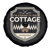 I Am Coming To The Cottage Spare Tire Cover Funny Romance Hockey