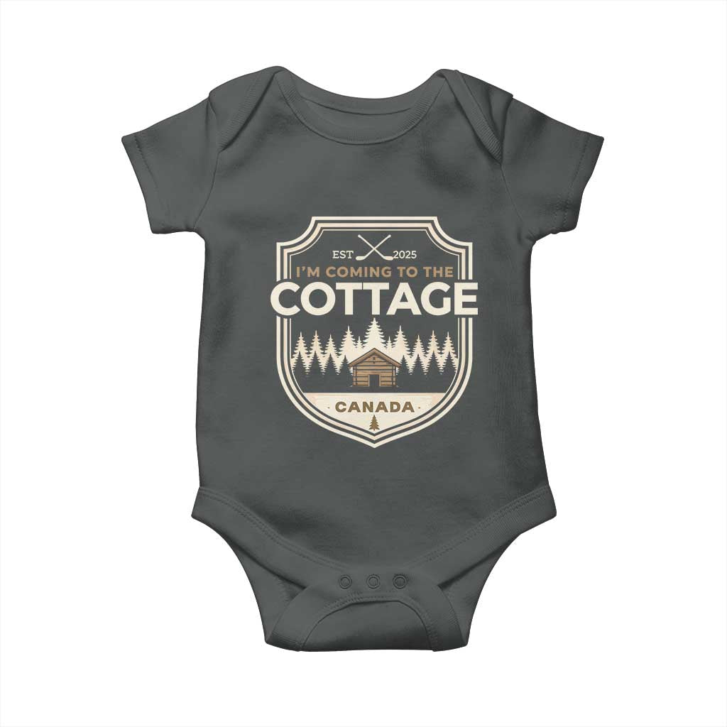 I Am Coming To The Cottage Baby Onesie Funny Romance Hockey